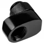 Racor Alphacool 17601 — racor para sistema de refrigeración líquida de PC, latón, negro, 1 ud.