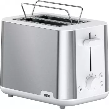 Braun HT 1510 8 2 rebanadas 900 W acero inoxidable, blanco