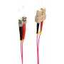 shiverpeaks BS77910/4. Longitud de cable: 3 m, tipo de fibra: OM4, conexión 1: SC, conexión 2: ST, diámetro del núcleo: 50 µm, dúplex completo, color del cable: violeta (BS77910/4)