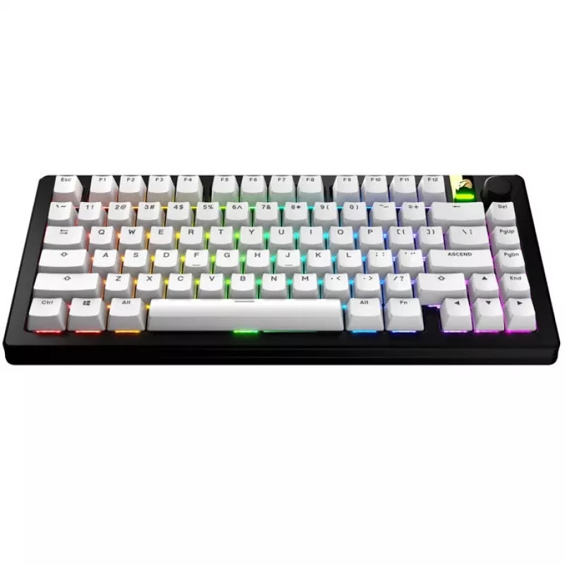 Keycaps GLORIOUS GPBT Basics PBT Dye-Sub Classic Blanco distribución ANSI