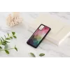 Funda para móvil iKins para Samsung Galaxy S20+ — diseño de flores acuáticas, negro