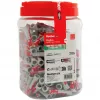 Taco fischer DUOPOWER 10x50 BigBox gris claro/rojo 210 piezas reutilizable (570550)