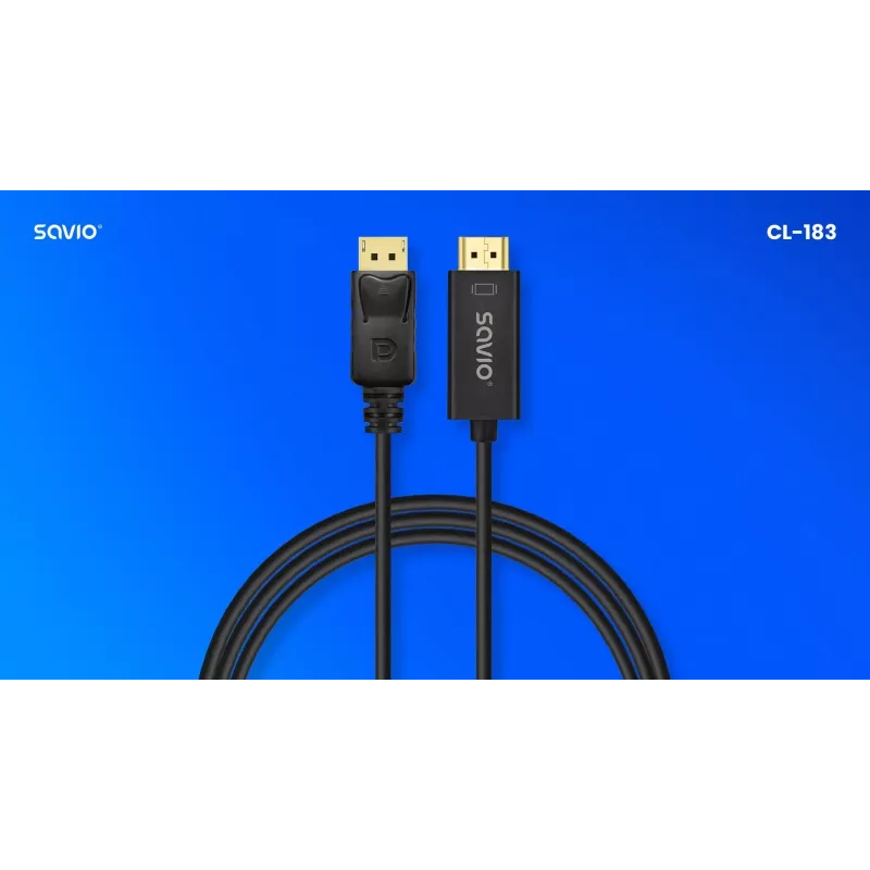 Cable Display Port a HDMI 1,5m, CL-183 Savio SAVKABELCL-183