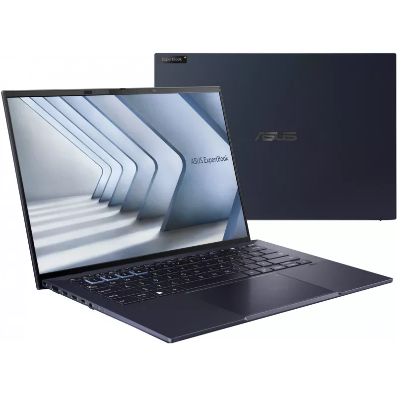 ASUS ExpertBook B9 OLED B9403CVAR-PP1735X portátil, Intel Core 7 150U, 35,6 cm (14 pulgadas) WQXGA+ 2880 x 1800, 16 GB LPDDR5x, SSD de 512 GB, Intel Graphics, Windows 11 Pro, teclado alemán, negro