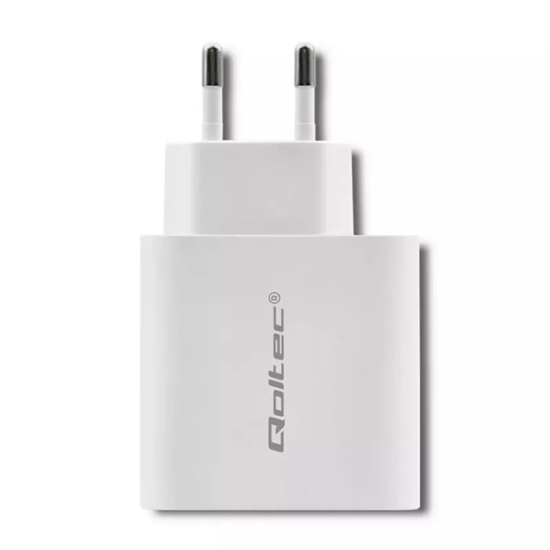 Qoltec 51718 cargador | 45W | 5-20V | 2,4-3A | USB Type-C PD | USB | blanco
