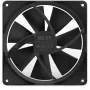 Ventilador de carcasa NZXT F140 RGB 14 cm, negro, 500–1800 rpm, rodamiento hidrodinámico, 4 pines, 18 LED
