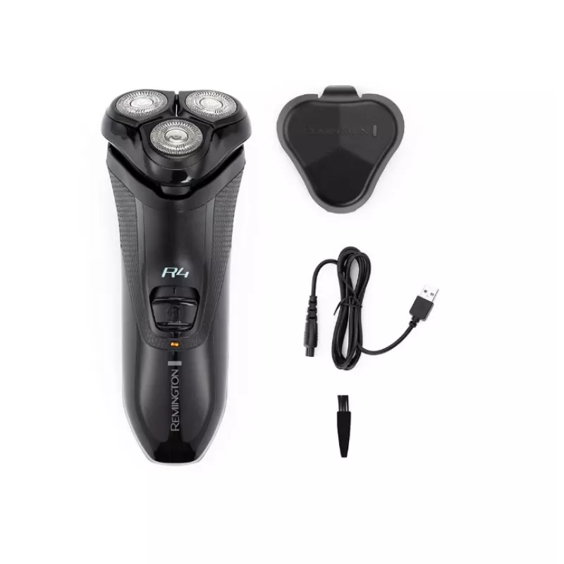 Afeitadora rotatoria Remington R3600 negra a pilas 40 min
