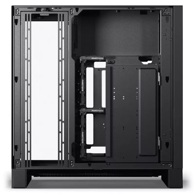 Caja de PC PHANTEKS serie NV NV9 MK2, EATX, DRGB, cristal templado - negra y ventiladores M25 Gen2 PWM D-RGB pack de 3 - Reverse Blade, 140mm, negros + DRG