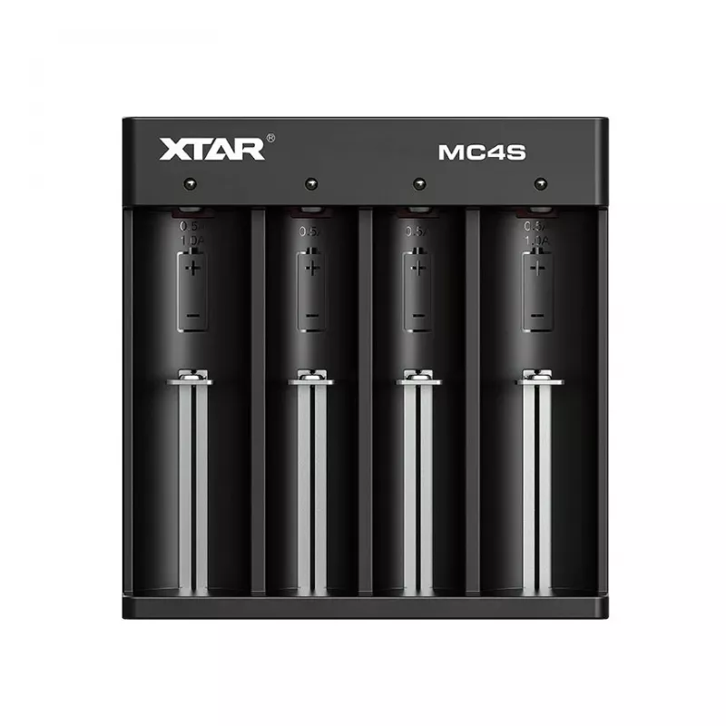 Cargador de baterías XTAR MC4S para pilas cilíndricas Li-ion 18650 / NiMH