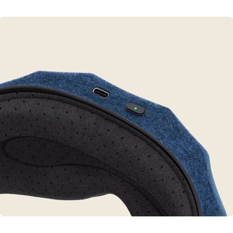 Therabody SleepMask masajeador facial negro, azul