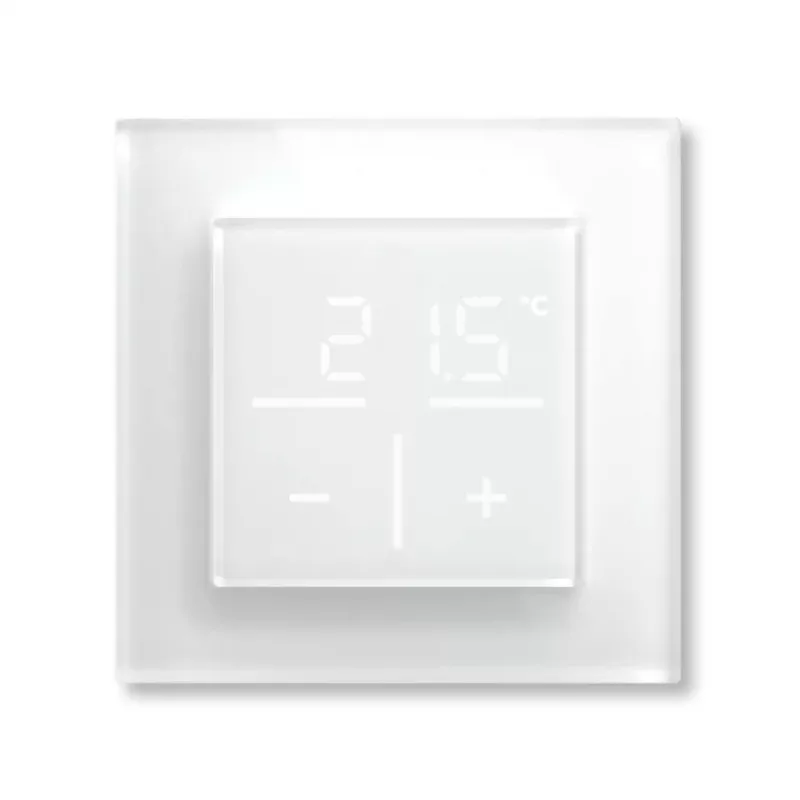 Termostato de pared de cristal Homematic IP 161333A0 con sensor de CO2, RF digital, 230 V, 54,5×54,5×29 mm