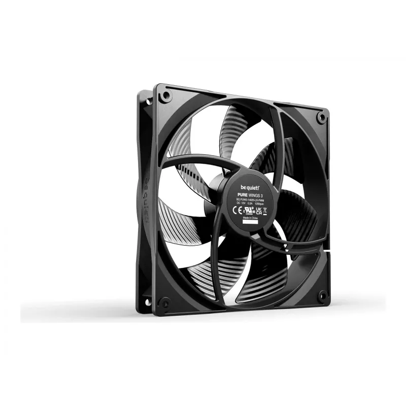 be quiet! Pure Wings 3 140mm PWM Ventilador de carcasa para ordenador 14 cm Negro 1 ud.