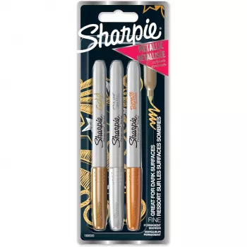 Rotulador punta fina Sharpie 1986006 bronce oro plata