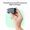 Fuente de alimentación Green Cell PowerSource Solo30 30W negra — cargador USB-C de un solo puerto