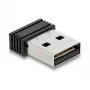 Lector de códigos de barras inalámbrico USB dongle DeLOCK 2,4 GHz negro USB A