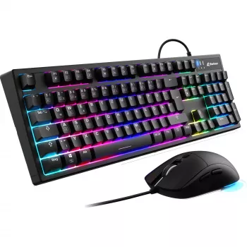 Conjunto de teclado y ratón gaming Sharkoon SKILLER SGB15 Combo DE con distribución alemana