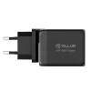 Cargador de pared Tellur TLL151451 65W, 3 puertos (2x USB-C, 1x USB-A)