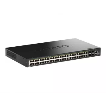 D-Link Switch Gigabit apilable PoE+ Smart Managed de 52 puertos con 4 puertos 10G SFP+