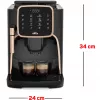 Okka Espresso Pro, superautomática negra/bronce, 1450 vatios