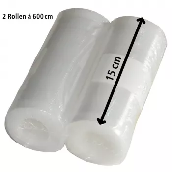 Rollos de film de vacío Rommelsbacher VRS 1560, 15 cm x 6 m, 2 uds.