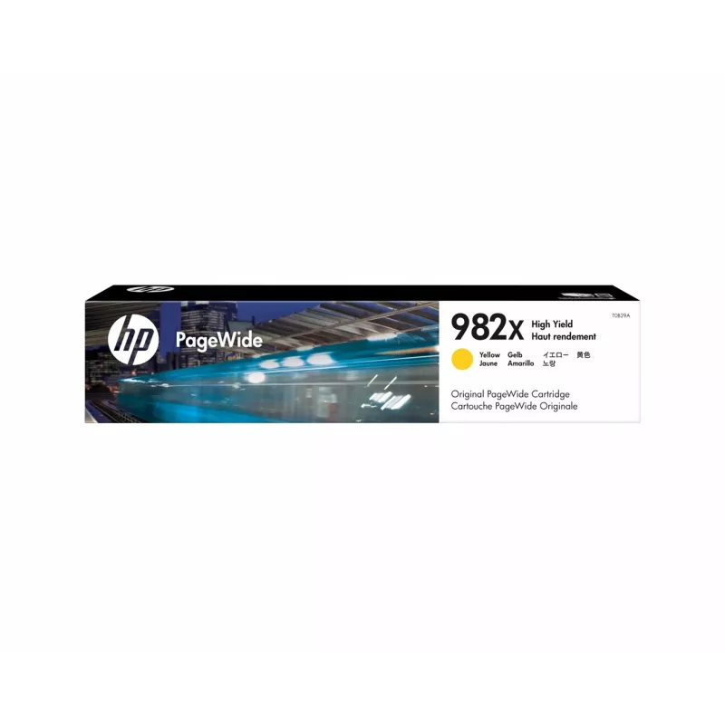 Cartucho PageWide original HP 982X alta capacidad Amarillo, Amarillo, 1 unidad, 16000 páginas