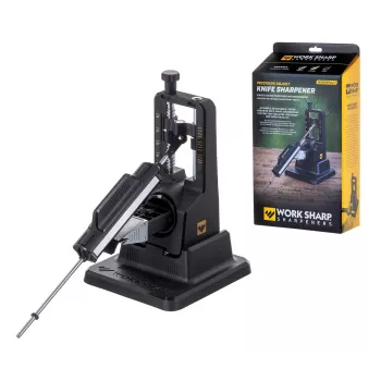 Afilador de cuchillos Work Sharp Precision Adjust 09DX164 ángulo ajustable con varilla cerámica, placas de diamante, negro, 243,8×165,1×143,3 mm