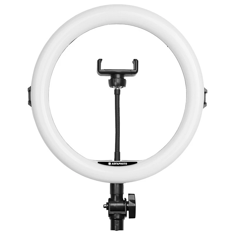 Agfa Arl11 Ring Light anillo LED 120 Vlog + trípode + mando a distancia