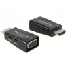 Adaptador DeLOCK 65901 HDMI A a VGA y audio de 3,5 mm negro