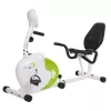 Bicicleta estática magnética horizontal blanca y verde HMS R9259