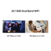 Mercusys MA30H adaptador Wi-Fi USB AC1300 High Gain de doble banda, negro