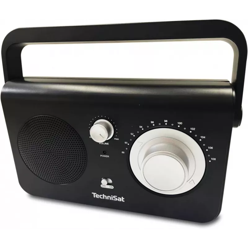 Radio portátil TECHNISAT CLASSIC 100 — Analógica FM, 1 W RMS, 3,5 mm, blanco