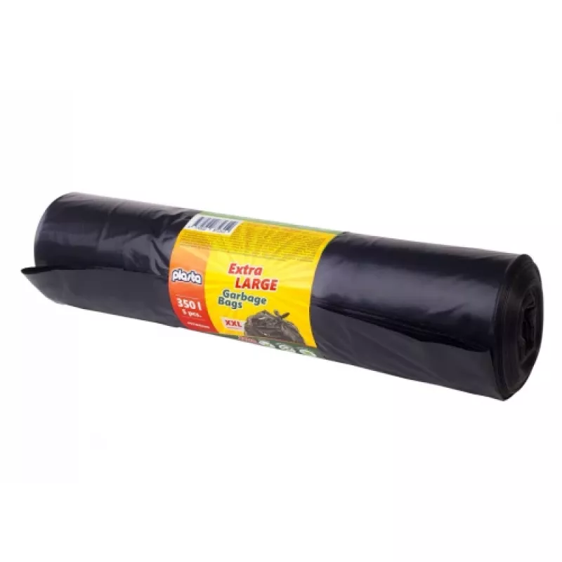 Bolsas de basura, 350L/5 uds., 60 μm, negro