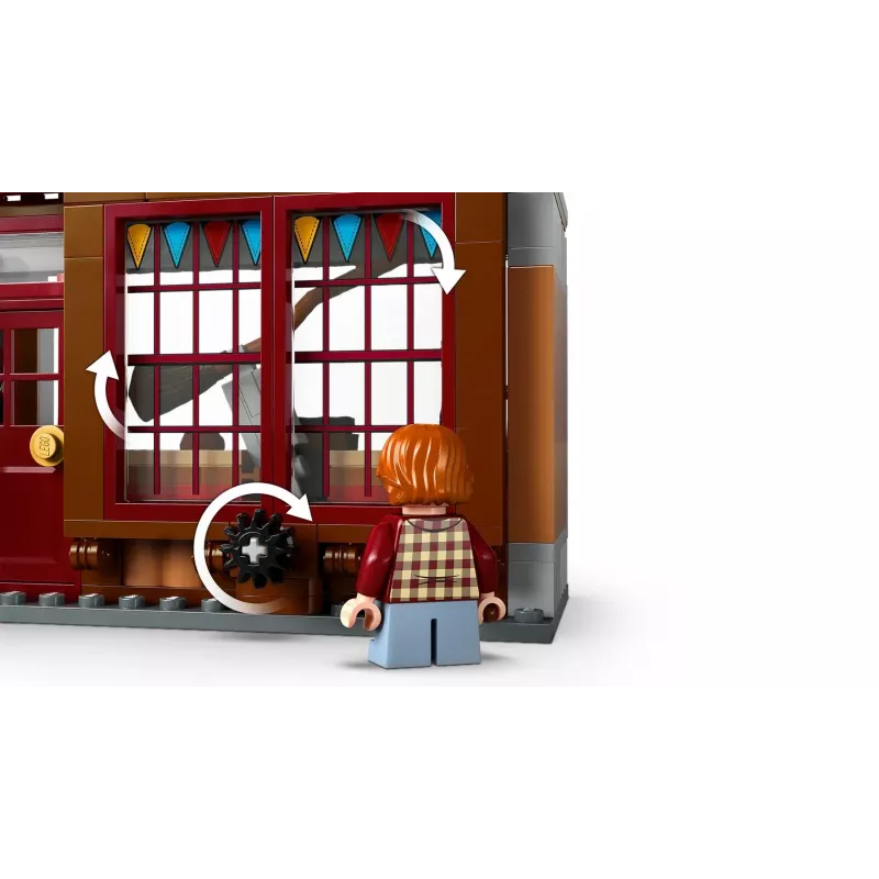 LEGO Harry Potter 76452 Quidditch Supplies Eiscremesalon Mini‑Build‑Set, 795 piezas, 6 minifiguras, edad 8+