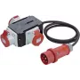 Bachmann H07RN-F5G - Distribuidor de corriente - IEC 60309 16A a IEC 60309 16A - AC 230/400 V - 16 A - 2,0 m - para exterior (349.035)