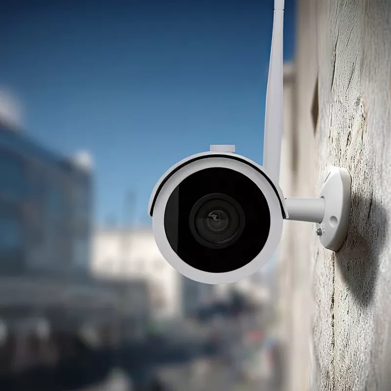 Cámara IP Maclean IPC WiFi 5MPx exterior, con sirena, CMOS 1/2.5, H.264/H.264+/H.265/H.265+/JPEG/AVI, Onvif, MCTV-516