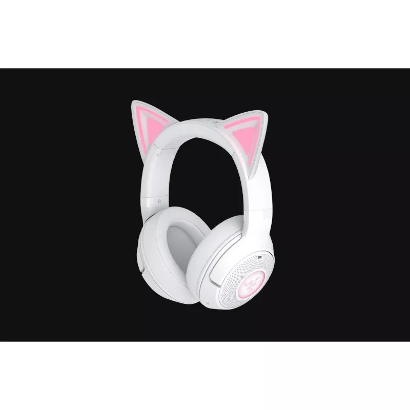 Auriculares gaming inalámbricos Razer Kraken Kitty V2 BT blanco con Bluetooth, THX Spatial Audio, iluminación RGB