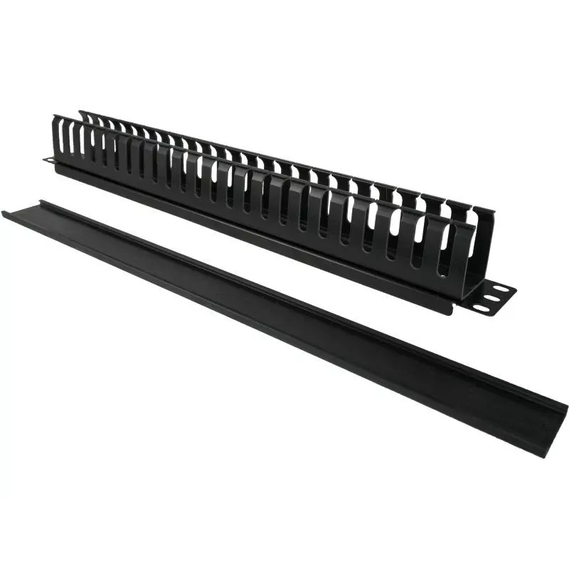 Caja de cables Alantec PK008 organizador de pared 1U negro metal/plástico