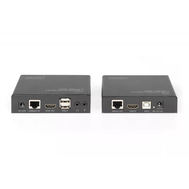 Digitus 4K HDMI HDBaseT™ 2.0 Set extensor KVM, 100 m