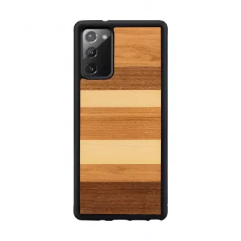 Funda protectora para Samsung Galaxy Note 20 de man and wood — negra