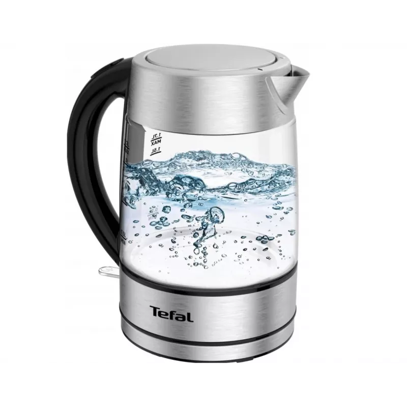 Tefal KI772D Hervidor de agua 1,7 l 2400 W Acero inoxidable, Transparente