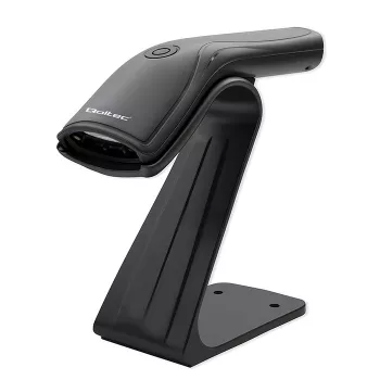 Lector de códigos de barras fijo QOLTEC 50852 escaneo 1D con interfaz USB