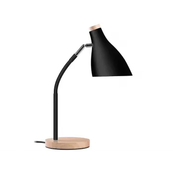 Lámpara de mesa TRACER TRAOSW47237 Scandi negra LED brillo ajustable, brazo ajustable