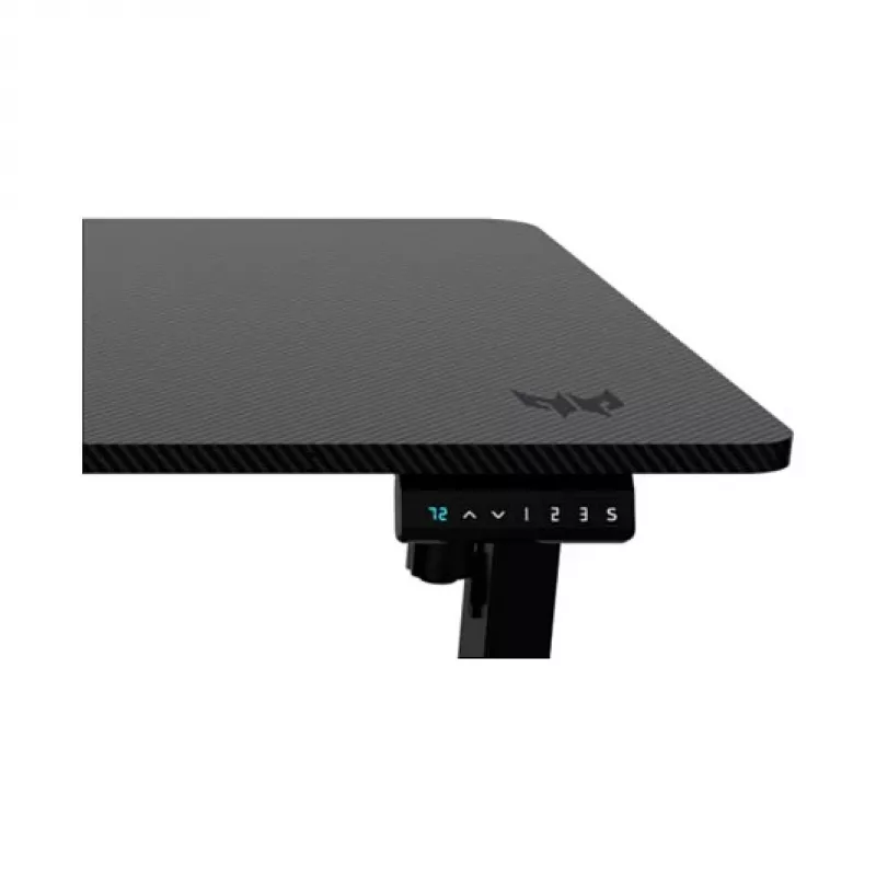 Mesa gaming Acer Predator NEXUS negra – mesa recta, tablero de madera 1500×680 mm, estructura de hierro, alimentación de red