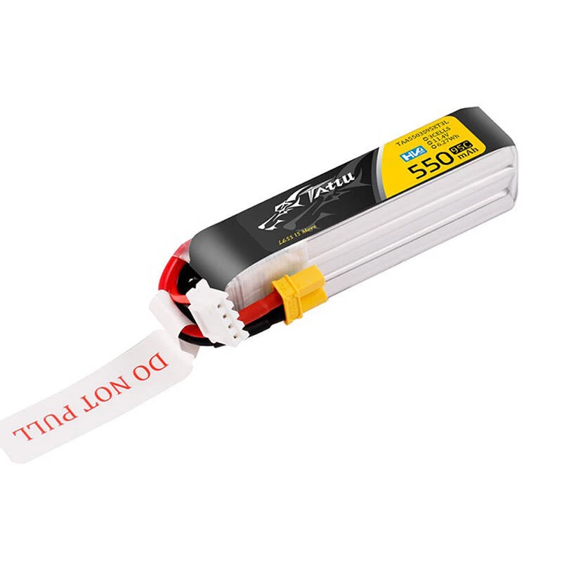 Batería Lipo Tattu 3s 550mAh 95C 11.4V HV con conector XT30 Long-Pack