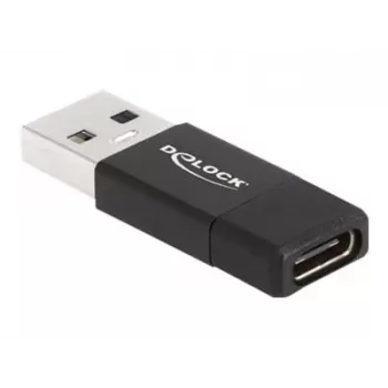 Adaptador DeLOCK 60001 USB A USB C Negro