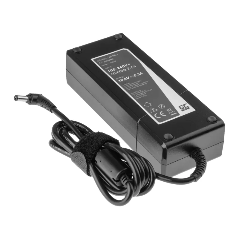 Fuente de alimentación/inversor Green Cell AD22P 120 W 19 V 6,3 A para portátiles ASUS, interior, negro
