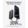 Batería externa 545 NANO 30W 10000mAh con cable USB-C integrado, negro