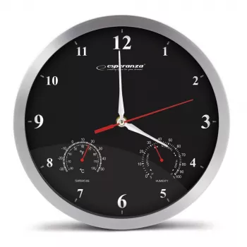 Esperanza Washington EHC008K reloj de pared mecánico, redondo, negro