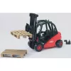 Carretilla elevadora Bruder Linde H30D con 2 palés