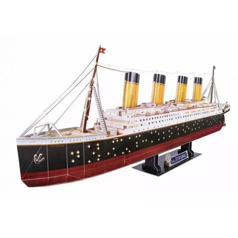 Puzle 3D CubicFun Titanic LED